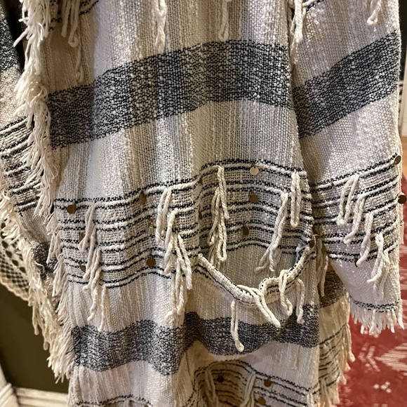 World Market Boho Striped Fringe Open Cardigan – Size L/XL - Picture 5 of 14